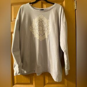 Torrid Lilac Crewneck with Mandala Print